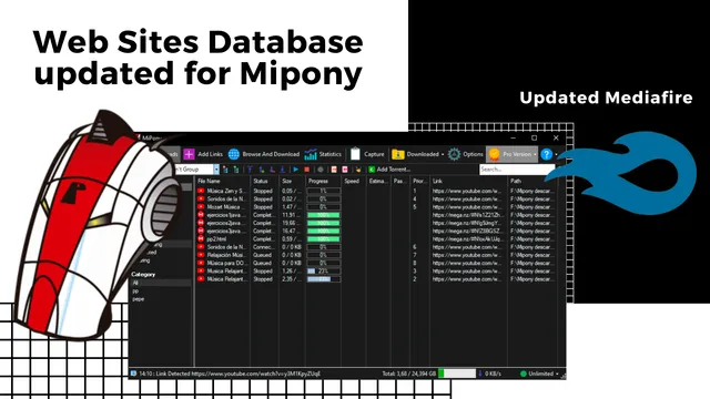 Web Sites Database updated for Mipony