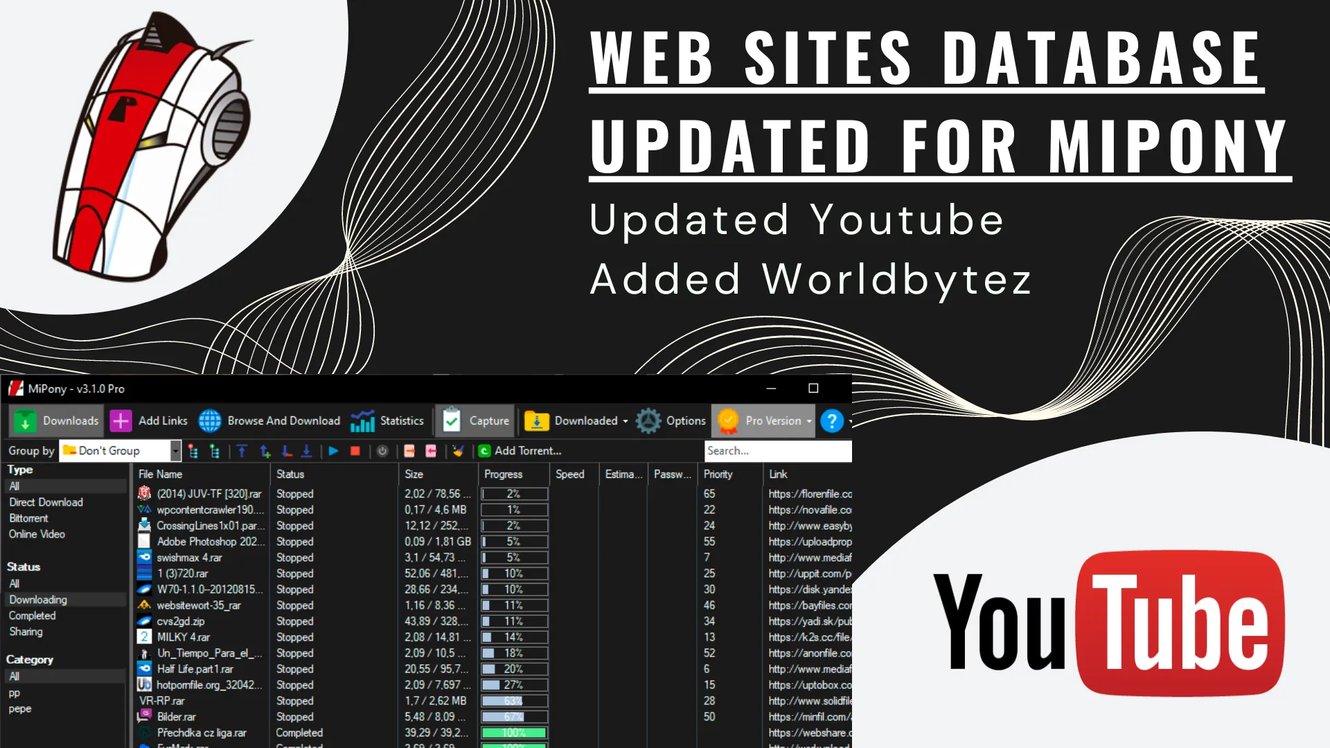 Web Sites Database updated for Mipony