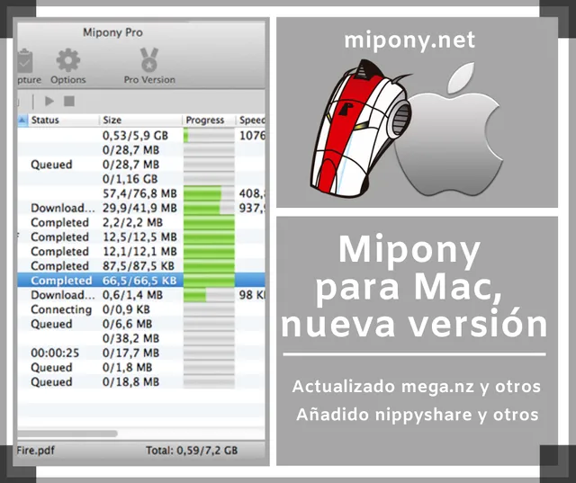 Nueva versión de Mipony para Mac