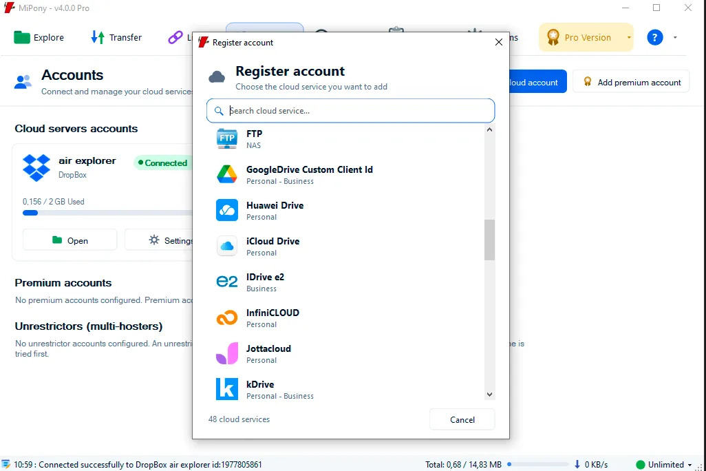 Conecta Google Drive en Mipony: 1/7