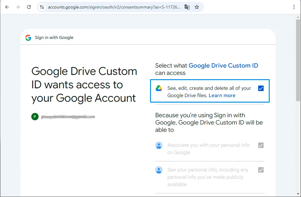 Conecta Google Drive en Mipony: 7/7