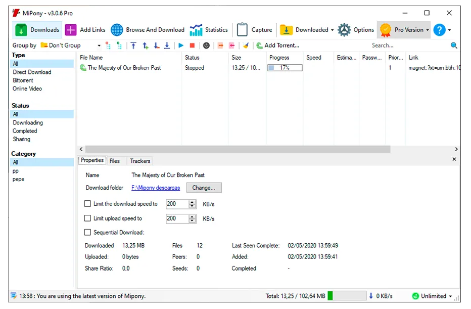 Interfaz de Mipony para Windows 3