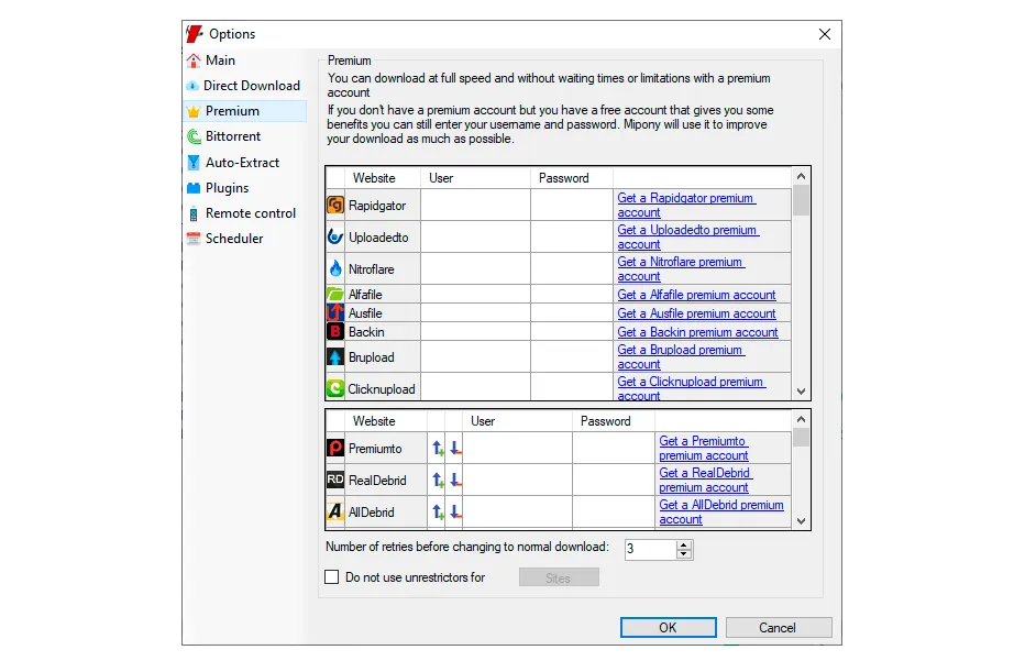 Mipony interface for Windows 6