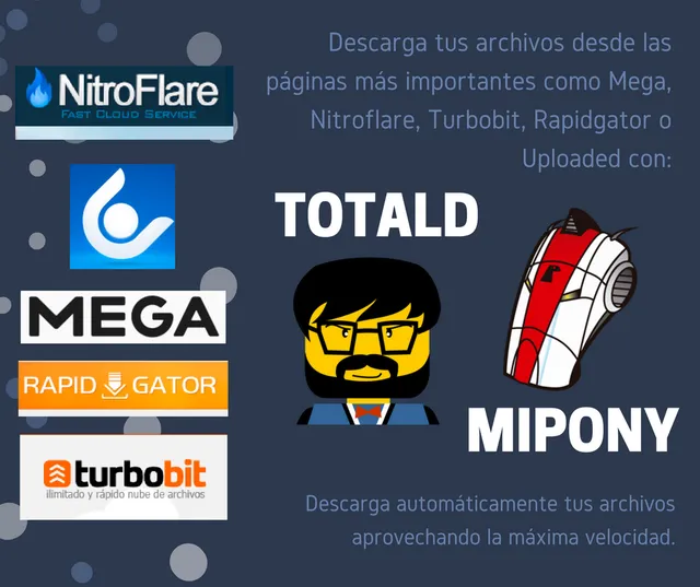 Mipony y TotalD, dos opciones para tus descargas
